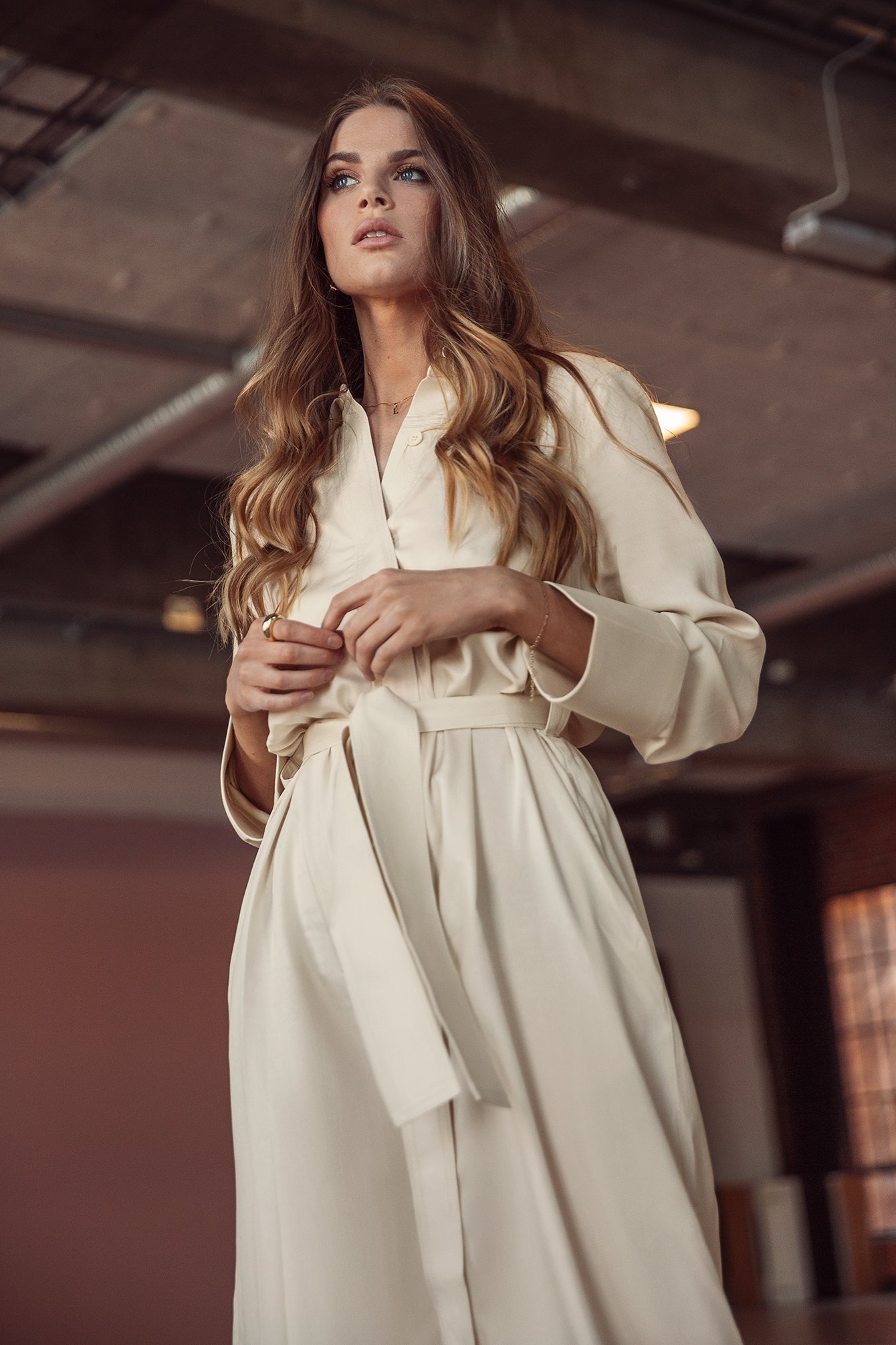 NA-KD belted shirt dress designed by Tatiana Dybok